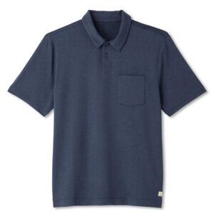 New Vuori Men's Ponto Performance Polo Azure Heather Blue Size: M Medium